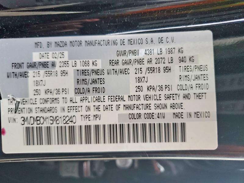 Продаж на аукціоні авто 2025 Mazda Cx-30, vin: 3MVDMBCM1SM818240, номер лоту: 51904106