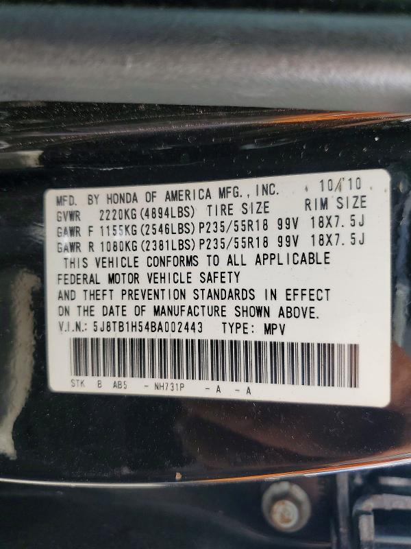 Продажа на аукционе авто 2011 Acura Rdx, vin: 5J8TB1H54BA002443, номер лота: 51454466