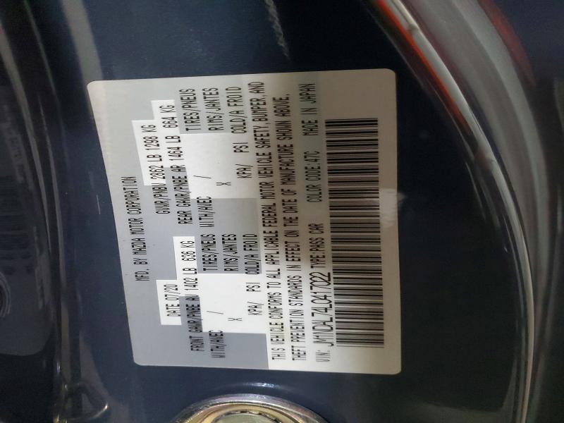 49438126 :رقم المزاد ، JM1NDAL74L0417022 vin ، 2020 Mazda Mx-5 Miata مزاد بيع
