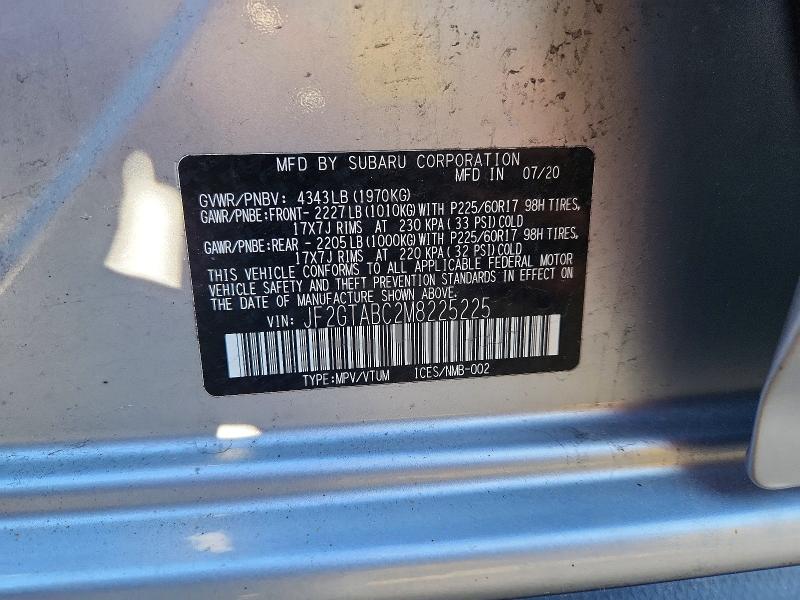Продажа на аукционе авто 2021 Subaru Crosstrek, vin: JF2GTABC2M8225225, номер лота: 50556056