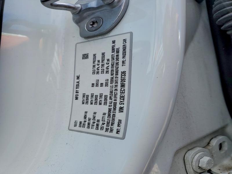 Продаж на аукціоні авто 2021 Tesla Model 3, vin: 5YJ3E1EC1MF097336, номер лоту: 49953606