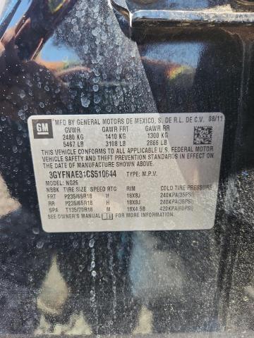 50792846 :رقم المزاد ، 3GYFNAE31CS510644 vin ، 2012 Cadillac Srx مزاد بيع