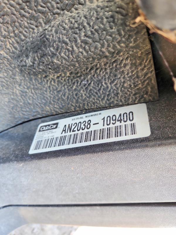 2020 Club Car Tempo Lithium მანქანა იყიდება აუქციონზე, vin: AN2038109400, აუქციონის ნომერი: 49710736