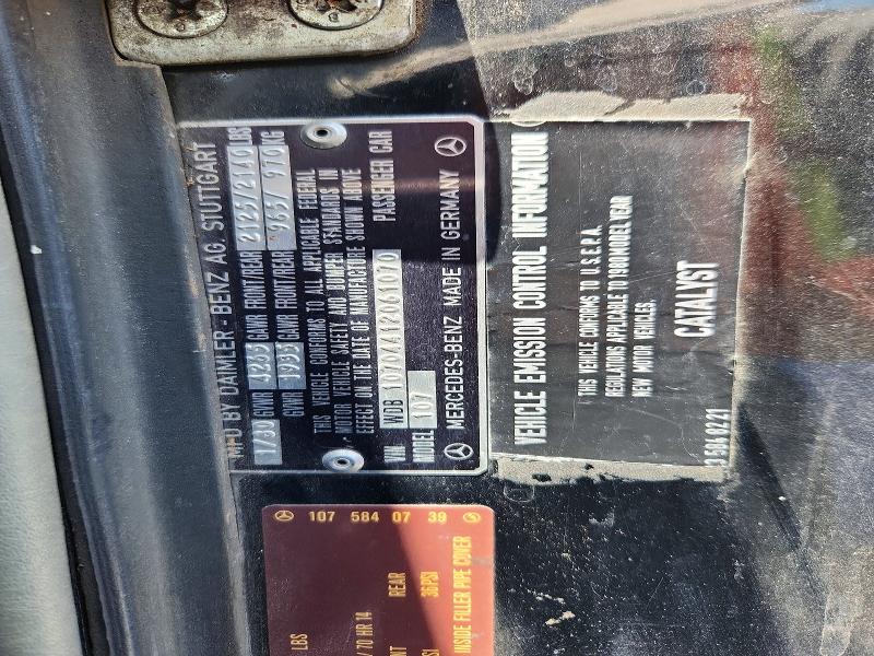 Aukcja sprzedaży 1980 Mercedes-benz 450sl, vin: WDB10704412061070, numer aukcji: 51907676