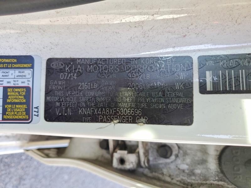 Продаж на аукціоні авто 2015 Kia Forte, vin: KNAFX4A8XF5306696, номер лоту: 49025526