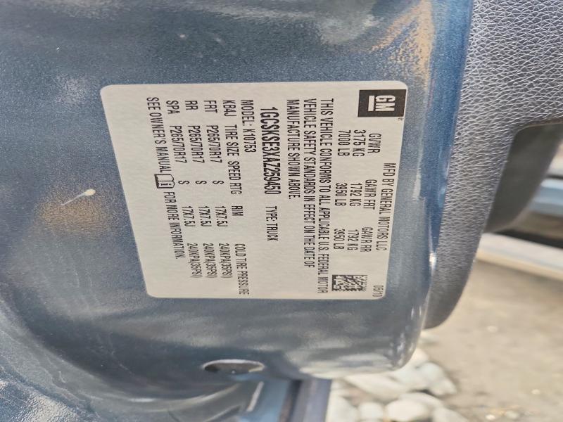 49939066 :رقم المزاد ، 1GCSKSE3XAZ259450 vin ، 2010 Chevrolet Silverado مزاد بيع