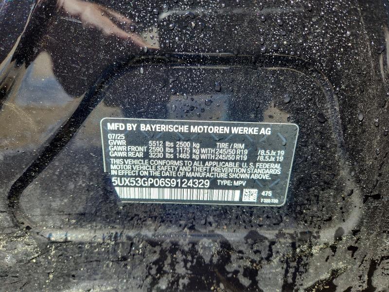 Продажа на аукционе авто 2025 Bmw X3, vin: 5UX53GP06S9124329, номер лота: 46858496
