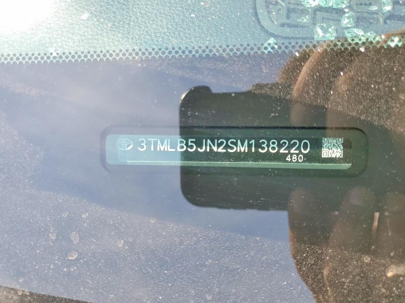 2025 Toyota Tacoma მანქანა იყიდება აუქციონზე, vin: 3TMLB5JN2SM138220, აუქციონის ნომერი: 49425836