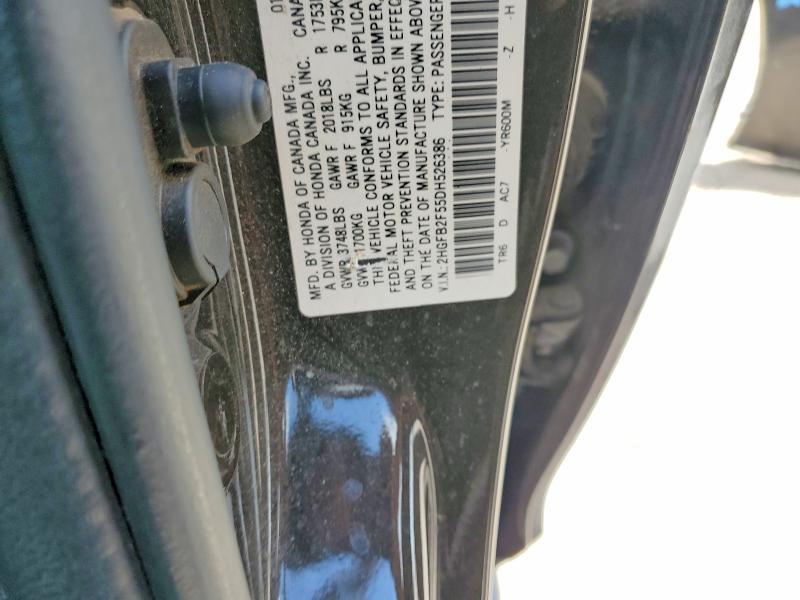 Продаж на аукціоні авто 2013 Honda Civic, vin: 2HGFB2F55DH526386, номер лоту: 49630816