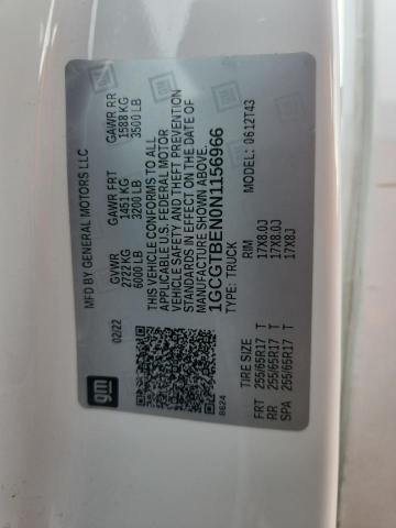 Продаж на аукціоні авто 2022 Chevrolet Colorado, vin: 1GCGTBEN0N1156966, номер лоту: 50925426