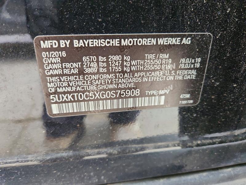 Продажа на аукционе авто 2016 Bmw X5, vin: 5UXKT0C5XG0S75908, номер лота: 51017666