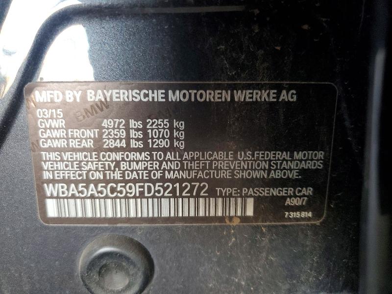 Продажа на аукционе авто 2015 Bmw 528, vin: WBA5A5C59FD521272, номер лота: 48687156