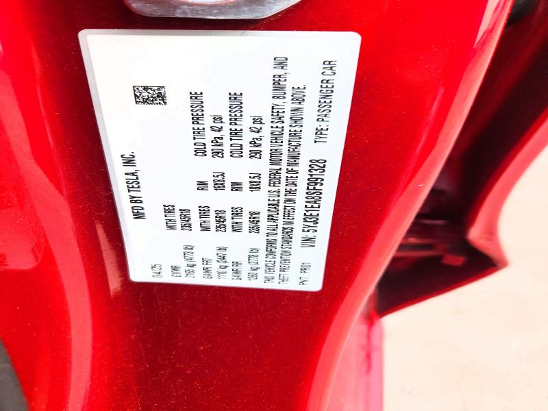 2025 Tesla Model 3 მანქანა იყიდება აუქციონზე, vin: 5YJ3E1EA8SF991328, აუქციონის ნომერი: 50506526