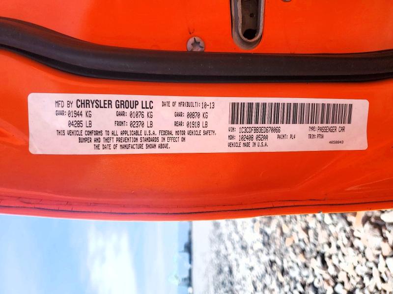 Продаж на аукціоні авто 2014 Dodge Dart, vin: 1C3CDFBB3ED670066, номер лоту: 49939216