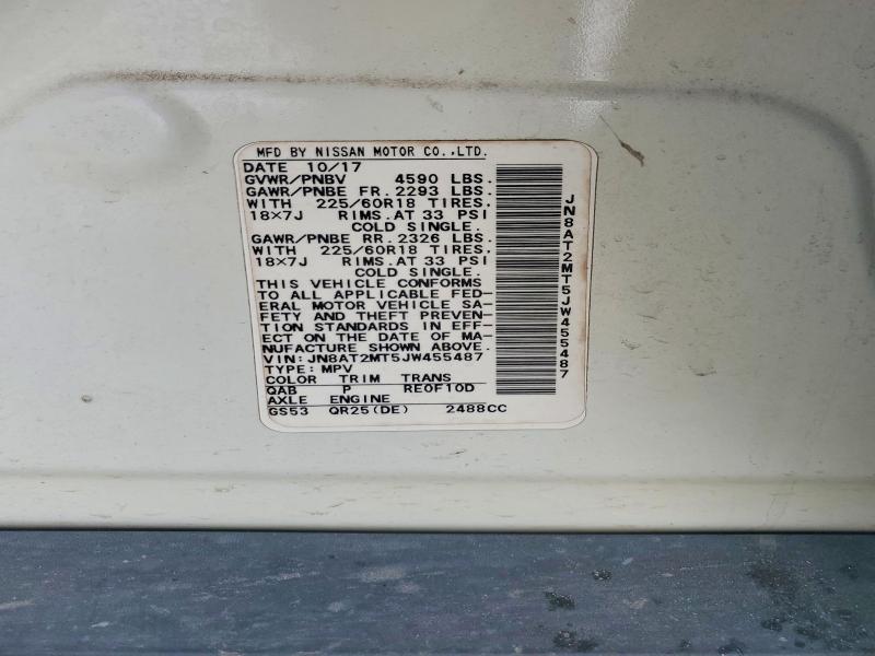 Продаж на аукціоні авто 2018 Nissan Rogue, vin: JN8AT2MT5JW455487, номер лоту: 48326576