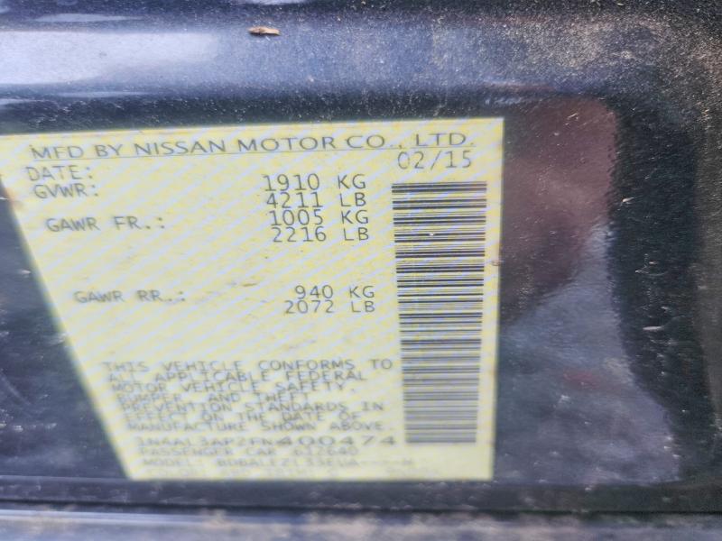 Продаж на аукціоні авто 2015 Nissan Altima, vin: 1N4AL3AP2FN400474, номер лоту: 51294236