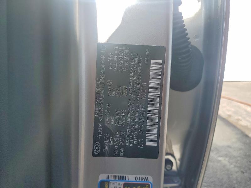 48343536 :رقم المزاد ، 5NMJB3DE7TH670011 vin ، 2026 Hyundai Tucson مزاد بيع