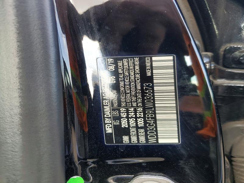 Auction sale of the 2020 Mercedes-benz A, vin: WDD3G4FB9LW036673, lot number: 50894846