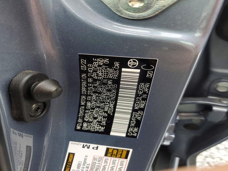 Продажа на аукционе авто 2022 Toyota Corolla, vin: JTDS4MCE1N3508155, номер лота: 49019246