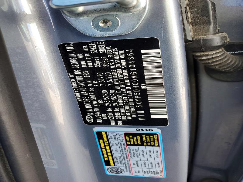 Aukcja sprzedaży 2021 Kia Telluride, vin: 5XYP5DHC0MG104364, numer aukcji: 51238656