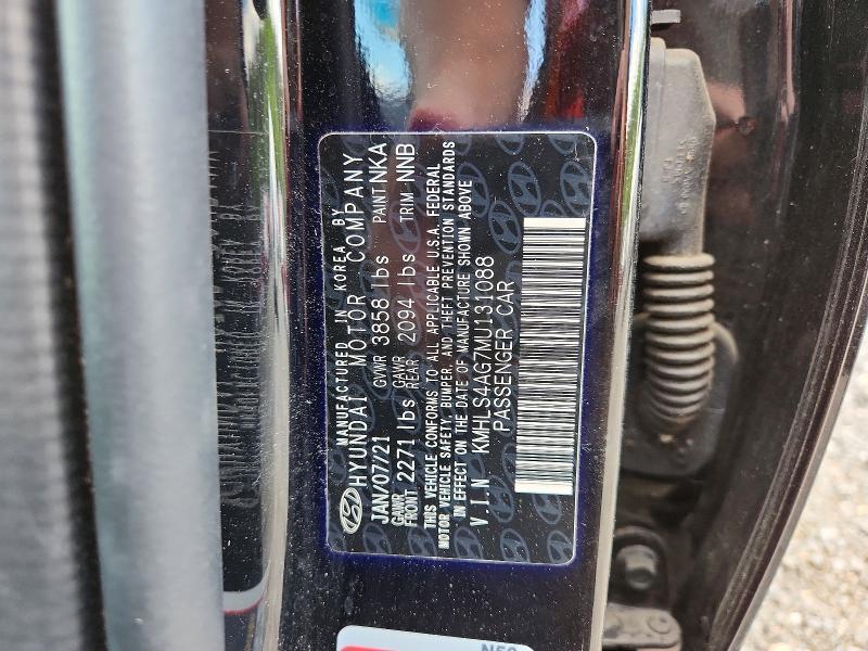Продаж на аукціоні авто 2021 Hyundai Elantra, vin: KMHLS4AG7MU131088, номер лоту: 51698856