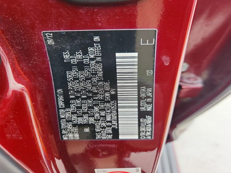 Aukcja sprzedaży 2013 Lexus Lx, vin: JTJHY7AX9D4105325, numer aukcji: 50772836
