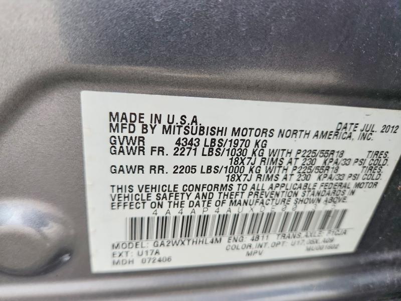 Продаж на аукціоні авто 2013 Mitsubishi Outlander Sport, vin: 4A4AP4AUXDE001375, номер лоту: 50859096