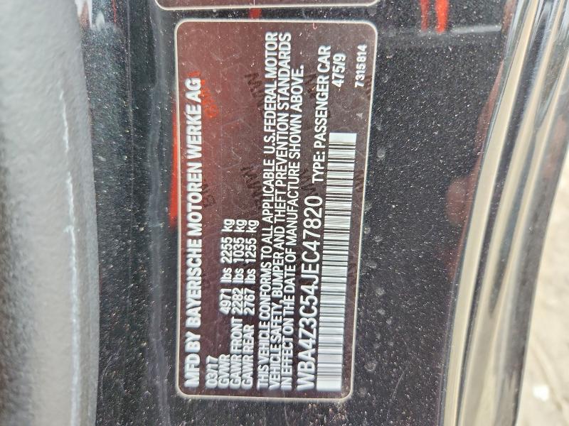 2018 Bmw 430xi მანქანა იყიდება აუქციონზე, vin: WBA4Z3C54JEC47820, აუქციონის ნომერი: 50166416