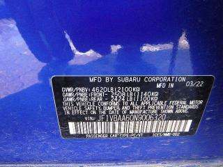 Продаж на аукціоні авто 2022 Subaru Wrx, vin: JF1VBAA60N9006320, номер лоту: 49006766