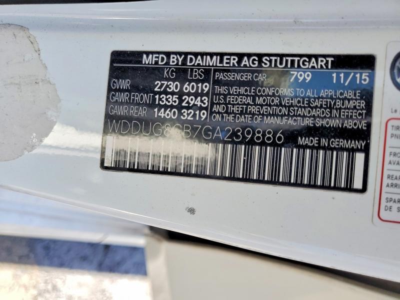 Продажа на аукционе авто 2016 Mercedes-benz S, vin: WDDUG8CB7GA239886, номер лота: 51132446