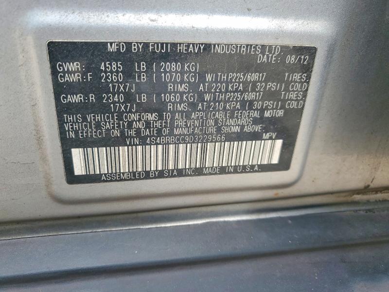 Aukcja sprzedaży 2013 Subaru Outback, vin: 4S4BRBCC9D3229566, numer aukcji: 50532876