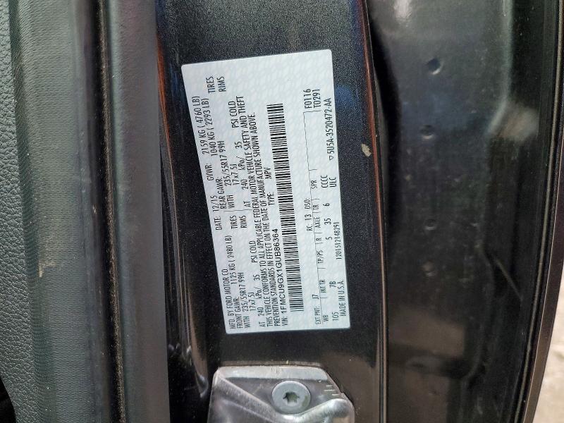 2016 Ford Escape მანქანა იყიდება აუქციონზე, vin: 1FMCU9GX1GUB86364, აუქციონის ნომერი: 48318686