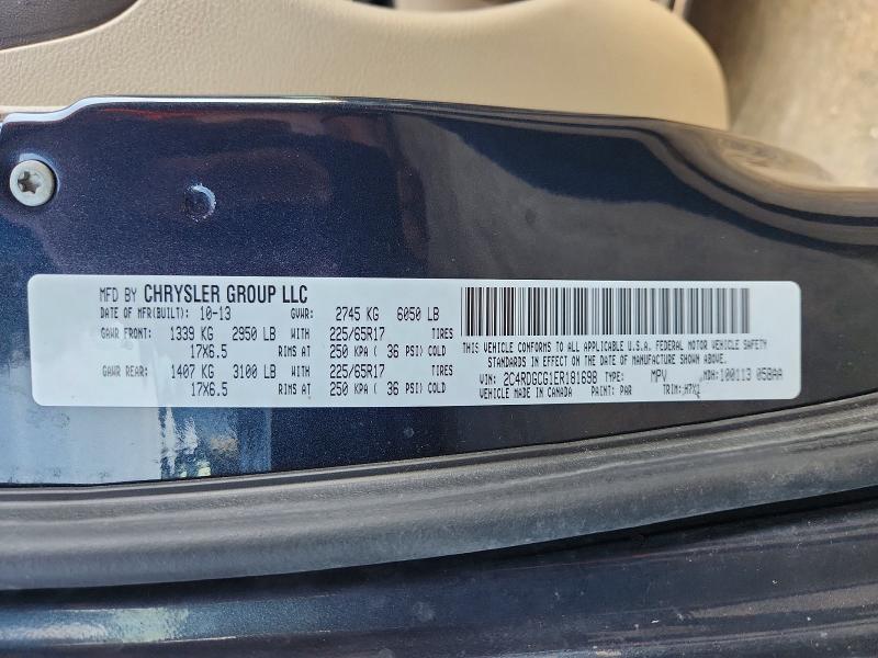 Aukcja sprzedaży 2014 Dodge Grand Caravan, vin: 2C4RDGCG1ER181698, numer aukcji: 51000906
