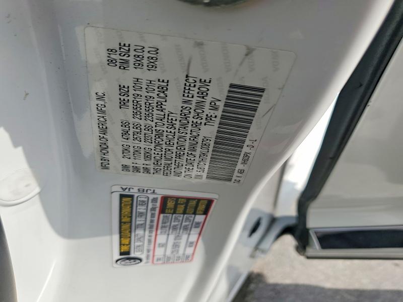 Продаж на аукціоні авто 2019 Acura Rdx, vin: 5J8TC1H79KL008791, номер лоту: 51558916