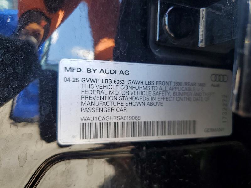2025 Audi A6 E-tron მანქანა იყიდება აუქციონზე, vin: WAU1CAGH7SA019068, აუქციონის ნომერი: 51649806