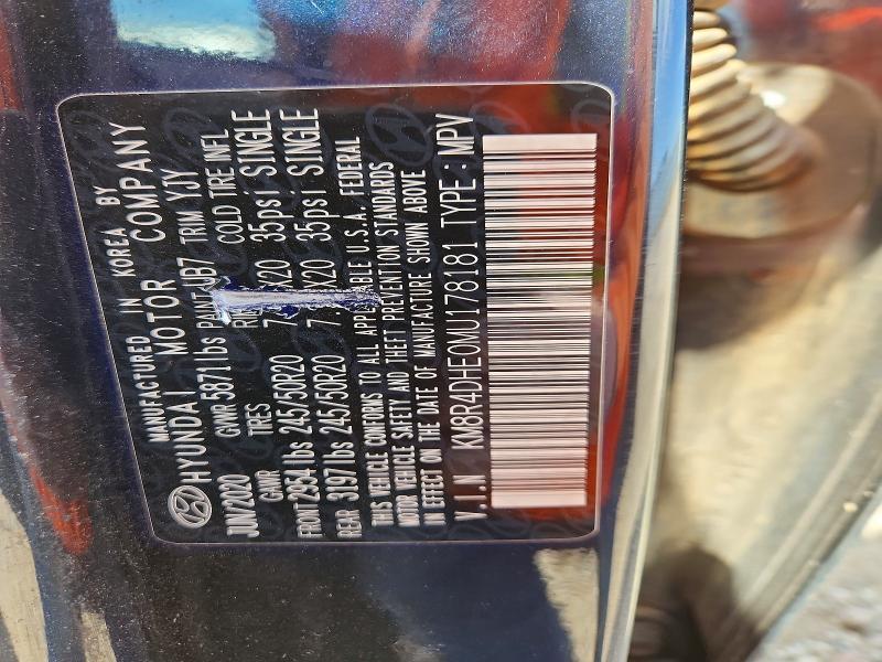 Продаж на аукціоні авто 2021 Hyundai Palisade, vin: KM8R4DHE0MU178181, номер лоту: 49341016