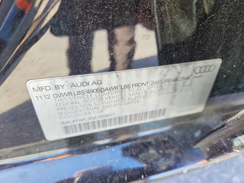 49285736 :رقم المزاد ، WAUFFAFL2DA169837 vin ، 2013 Audi A4 مزاد بيع