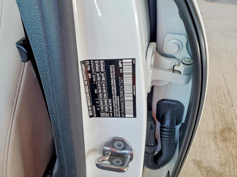 51693346 :رقم المزاد ، W1N4M4GB2NW247327 vin ، 2022 Mercedes-benz Glb مزاد بيع