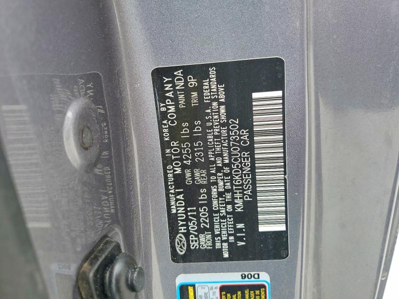 Продажа на аукционе авто 2012 Hyundai Genesis Coupe, vin: KMHHT6KD5CU073502, номер лота: 49415456