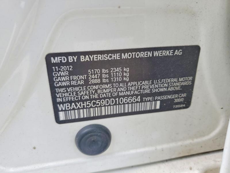 Aukcja sprzedaży 2013 Bmw 528, vin: WBAXH5C59DD106664, numer aukcji: 48819326