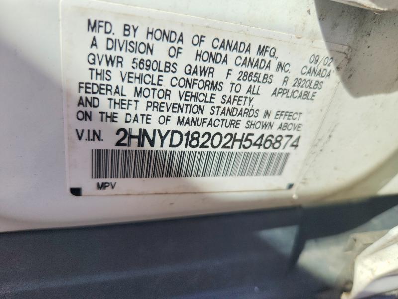 Продаж на аукціоні авто 2002 Acura Mdx, vin: 2HNYD18202H546874, номер лоту: 48983066