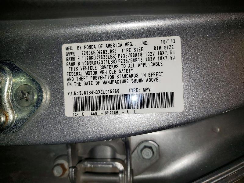 Aukcja sprzedaży 2014 Acura Rdx, vin: 5J8TB4H3XEL015366, numer aukcji: 49824796