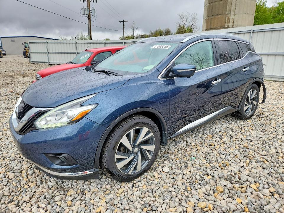 51505316 :رقم المزاد ، 5N1AZ2MH3FN218253 vin ، 2015 Nissan Murano مزاد بيع