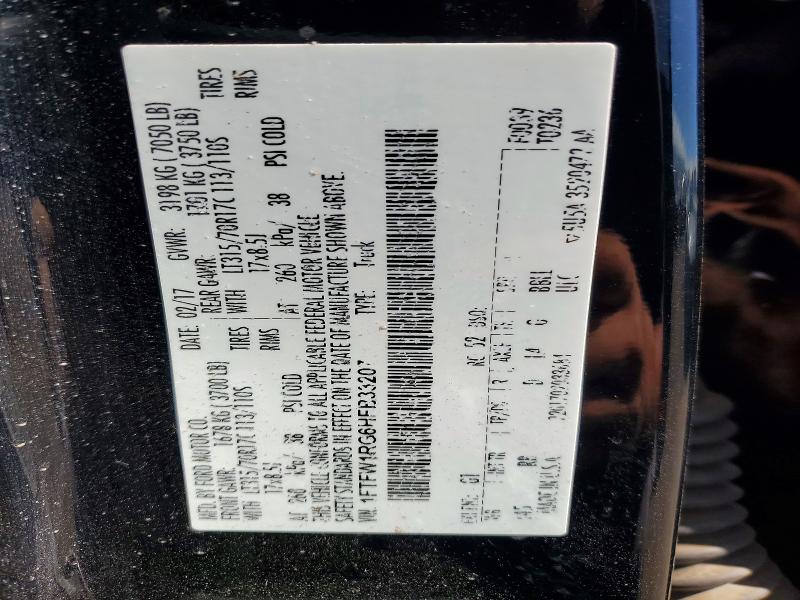 Aukcja sprzedaży 2017 Ford F150, vin: 1FTFW1RG6HFB33207, numer aukcji: 50838416