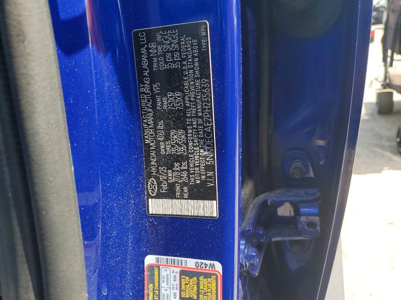 50924376 :رقم المزاد ، 5NMJECAE2PH235639 vin ، 2023 Hyundai Tucson مزاد بيع