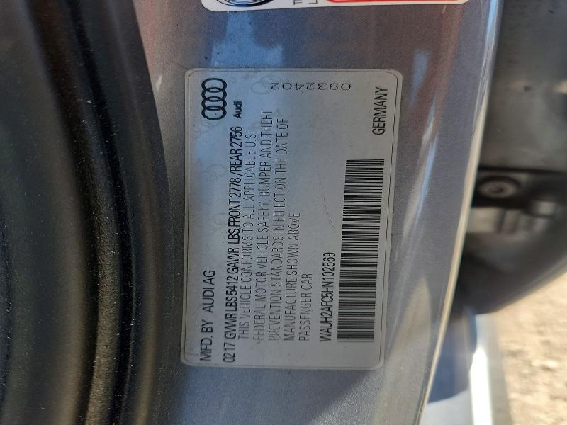 Aukcja sprzedaży 2017 Audi A6, vin: WAUH2AFC5HN102569, numer aukcji: 51520186