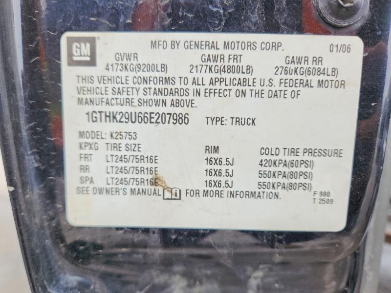 Aukcja sprzedaży 2006 Gmc Sierra1500, vin: 1GTHK29U66E207986, numer aukcji: 47017666