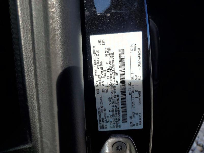 Продажа на аукционе авто 2020 Ford Escape, vin: 1FMCU0H69LUB69985, номер лота: 51290556