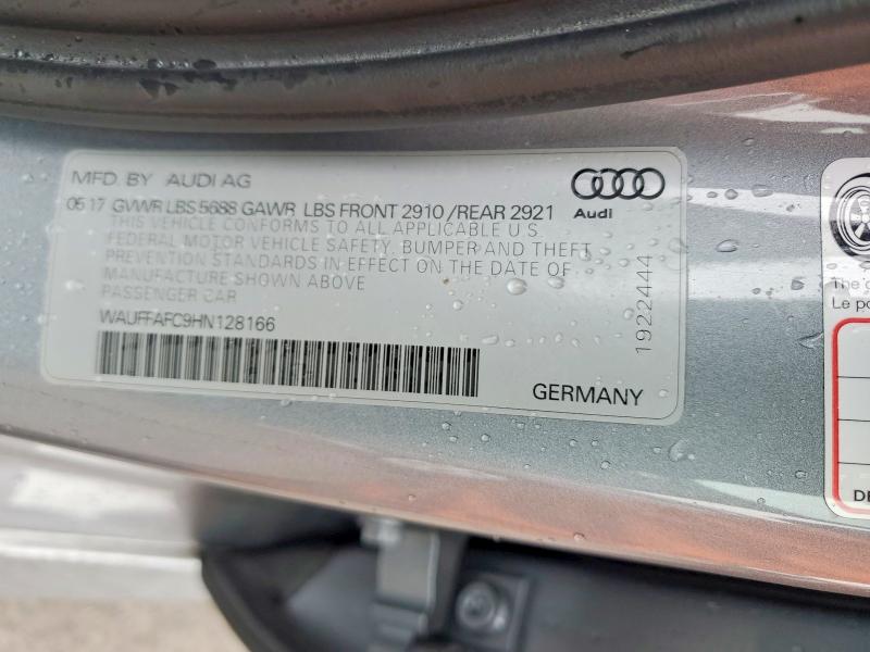 49154116 :رقم المزاد ، WAUFFAFC9HN128166 vin ، 2017 Audi S6 مزاد بيع