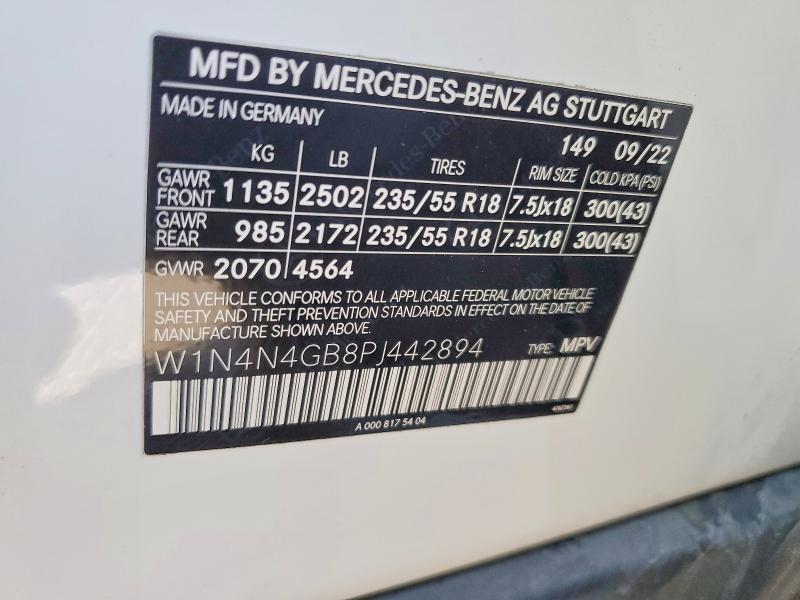 Продаж на аукціоні авто 2023 Mercedes-benz Gla, vin: W1N4N4GB8PJ442894, номер лоту: 50511076